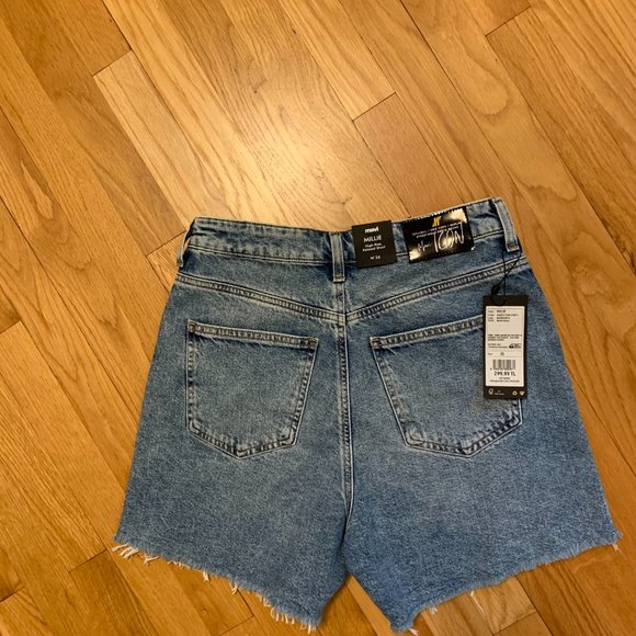 Mavi MILLIE High-Rise Relaxed Jeans Shorts NWT - Picture 6 of 9